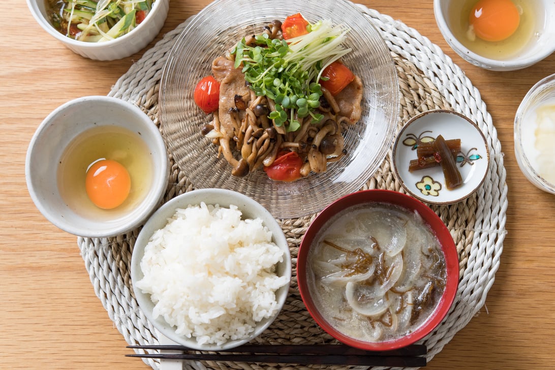 Japanese set meal.